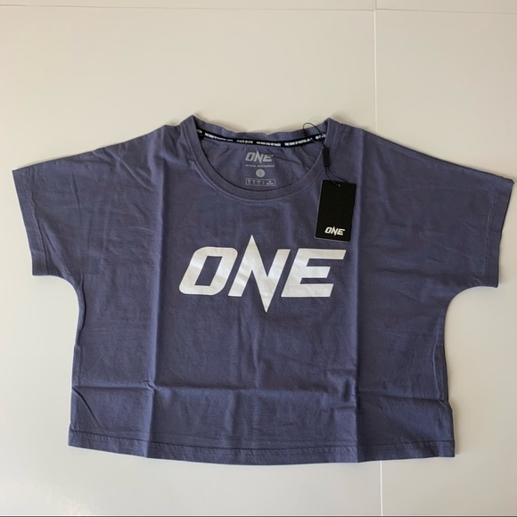 One Official Merchandise Logo Cropped Tee Shirt - Picture 2 of 11